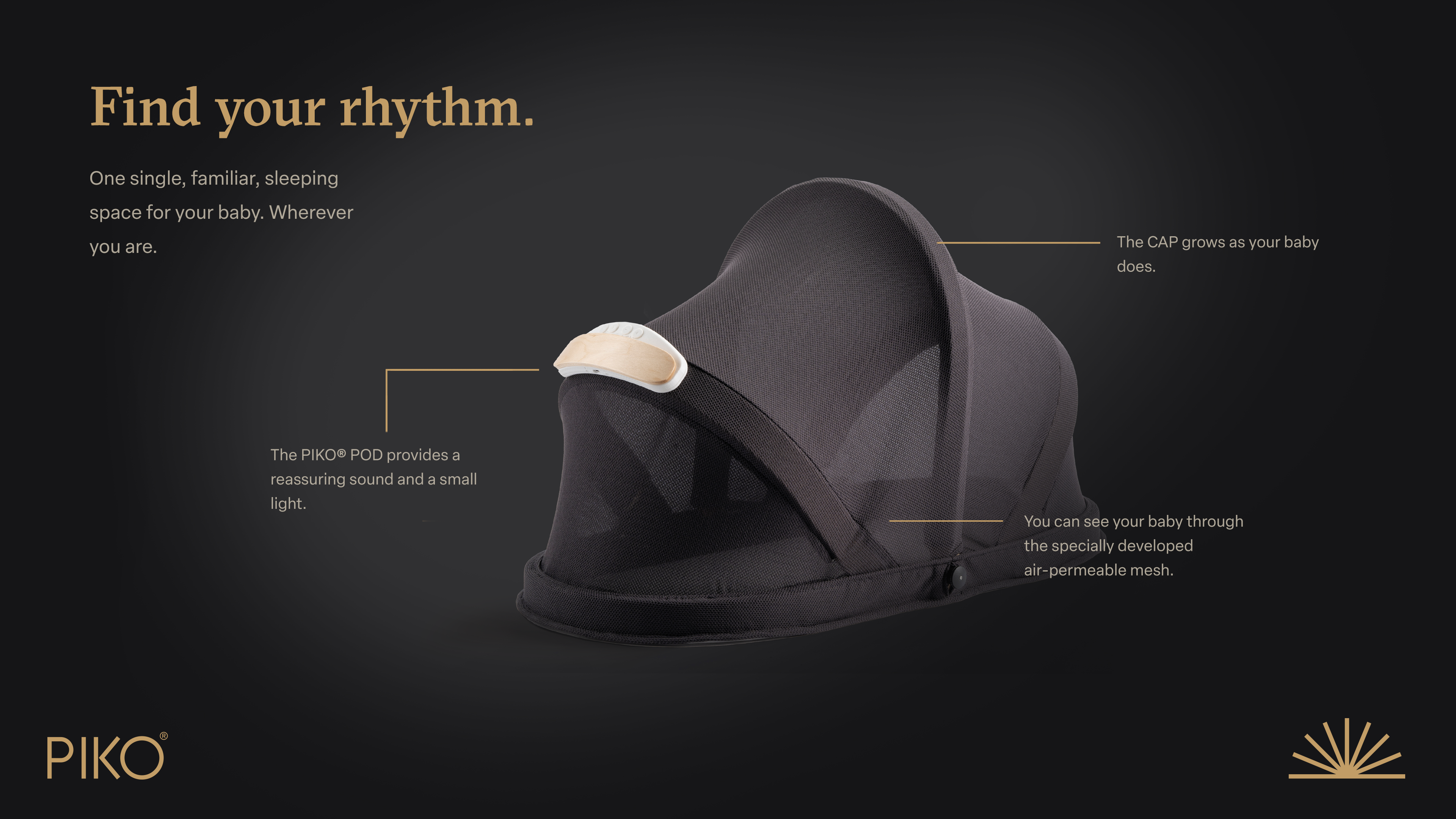 PIKO® Slaapcocon + Slimme Piko Pod + Matras